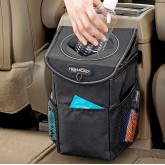 High Road StashAway Console and Headrest Car Trash Can with Lid