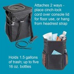 High Road StashAway Console and Headrest Car Trash Can with Lid